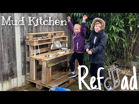 DIY WITH REFDAD - How to make a mud kitchen from pallets!