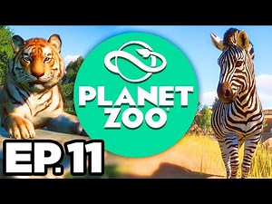 Planet Zoo Ep.11 - ❄️ 🐆 SNOW LEOPARD ENCLOSURE, DECORATING THE EXHIBITS!!! (Gameplay / Let’s Play)