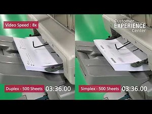 Ricoh Pro c5310s - Simplex vs Duplex