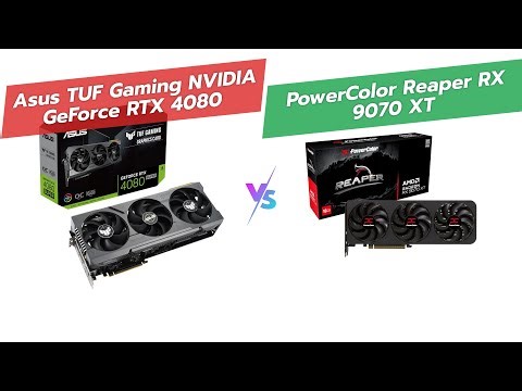 🖥️ ASUS RTX 4080 vs PowerColor RX 9070 XT! 🤔 Which is Better?