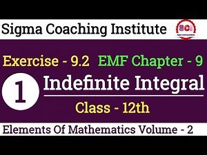 Integration by substitution | Elements of mathematics class 12 chapter 9 exe 9.2 questions 1 to 4