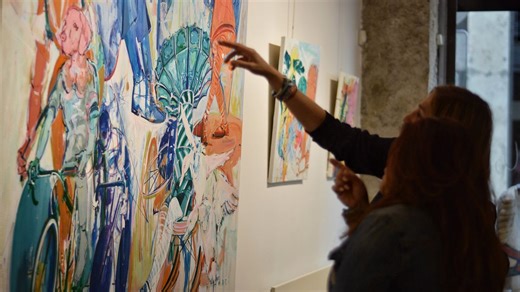 "Romantic and joyful": Elham Etemadi's new exhibition opens in Lyon