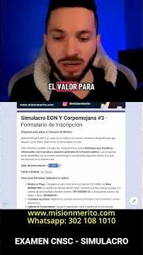 EXAMEN EON en UNA SEMANA! Cuáles entidades participan? - Simulacro de práctica