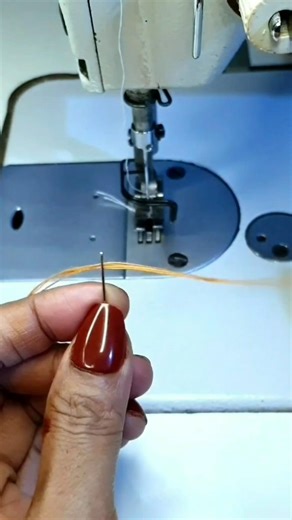 Easy Needle Threading (4-Fold) #handmade #diy #shortsvideo