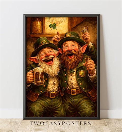 Irish Leprechaun Pub Poster, St Patrick’s Day Party Wall Art Bar Decor (digital Download) - Etsy