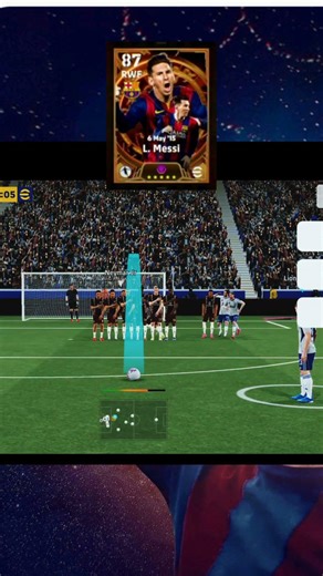 🐐✨This dipping free kick technique NEVER gets old — obsessed with scoring these in crucial moments!