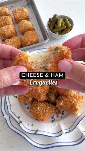 Delicious Cheese & Ham Croquettes Recipe 🇫🇷🧀✨