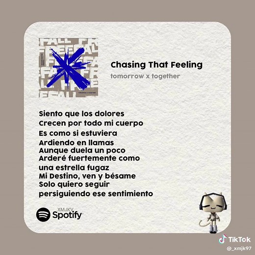 Chasing That Feeling - TXT Sub Español Lyrics