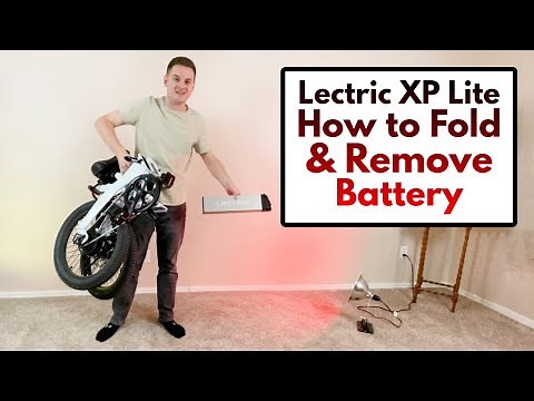Lectric XP Lite - How to Fold eBike and Remove Battery!