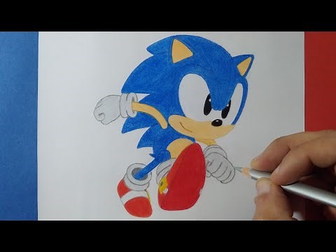 Dibujando a Classic Sonic Running | Drawing Classic Sonic Running