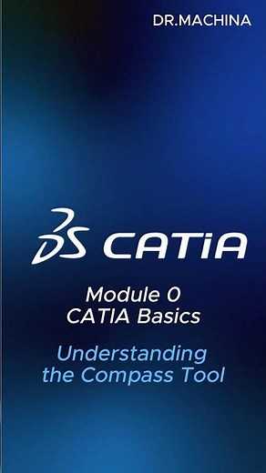 CATIA V5 Basics – Understanding the Compass Tool #○catiav5 #catiatutorial #mechanicalengineering