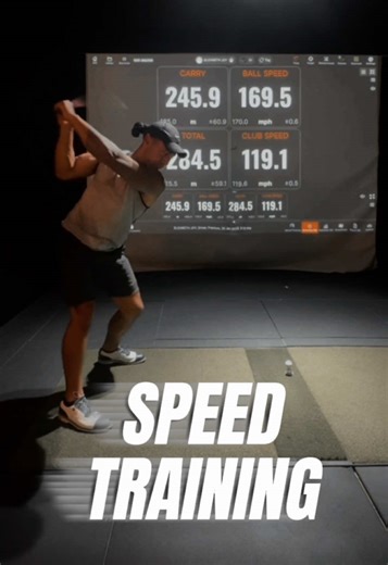 SPEED TRAINING ⚡️ SPEED TRAING ⚡️ Golf speed training is about training your body and nervous system to swing faster, not just harder. The goal is to increase clubhead speed, which increases distance off the tee. 🏌🏽‍♂️💣⛳️