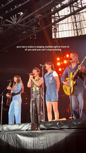 Emotional Moment: Harry Styles Sings Matilda Live