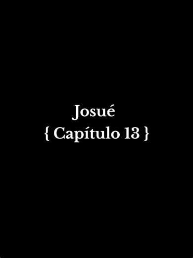 Josué - Capítulo 13