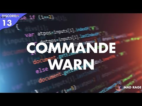Commande warn - Comment coder un bot Discord avec discord.js v14 #13