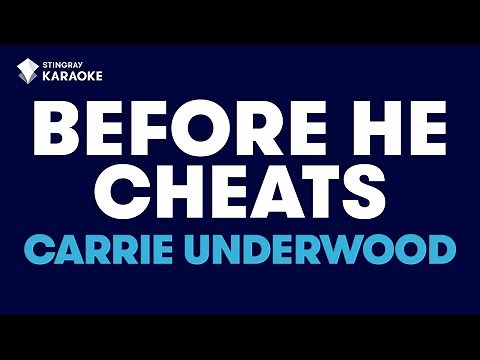 Before He Cheats - Carrie Underwood | KARAOKE WITH LYRICS