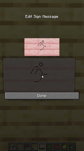 Sign with a Minecraft Exit Picture #shaders #minecraft #shrots