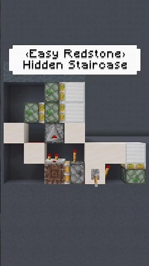 Minecraft Easy Redstone Ep2 Hidden Staircase Tutorial