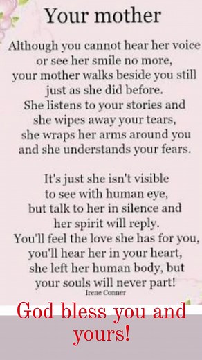 We will always miss our Moms! Only they knew our heartbeats from the inside--as we did theirs. ❤️❤️❤️ | Emma Fox