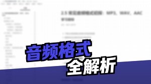 【ffmpeg音视频】常见音频格式初探：MP3、WAV、AAC