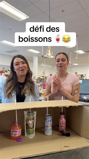 Jessy essaie de deviner le défi des boissons et elle est pas prête à ça!🥤😂 #drinkchallange #drink #challenge #boisson #defi #funny #fun #challenge #boutiquepremiere #hilarious #magasinbonbon #bonbon #candy #candyshop | Boutique Première