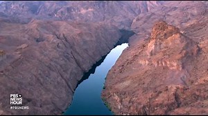 The Colorado River is a critical source of water for the western U.S. But a megadrought — one significantly exacerbated by climate change — is jeopardizing the river's future and how it gets used. @milesobrien reports. to.pbs.org/2xQQeuL | PBS NewsHour
