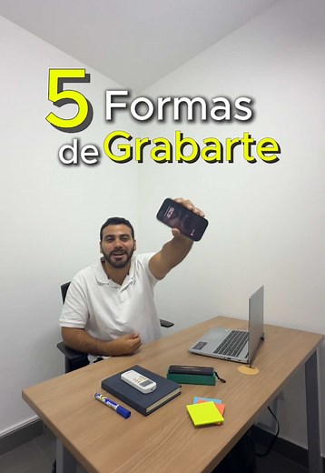 5 formas de grabarte con tu celular. . #contentcreator #marketing #marcapersonal #creadordigital