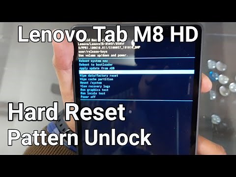 How to Hard Reset Lenovo Tab M8 HD