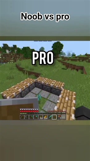 Noob vs pro Who are intelligent Minecraft #trending #minecraft #viral #gaming #feed #short #fun