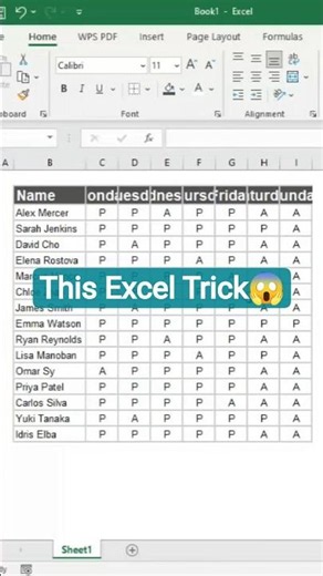 Boom! Perfectly styled headers in excel ✨. #excel #shorts #microsoftexcel
