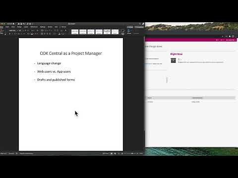 A quick tour of ODK Central