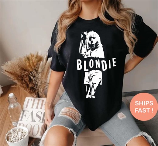 Blondie Debbie Harry Shirt, Music Tee, Vintage Band Shirt, Graphic, Concert Shirt, Rock Band Apparel, Gift for Fans, Unisex T-shirt RD294 - Etsy
