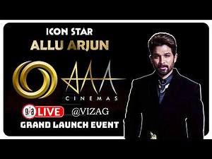 Live :AAA Cinemas Grand Opening Event @ Vizag | Icon Star Allu Arjun | greatandhra.com