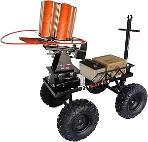 StarknightMT UTV Gun Mount - Sporting Clays SXS Gun Rack Compatible with Polaris Ranger General Pioneer Golf Cart SXS Quick Draw 4 Cargo Bed Gun Holders