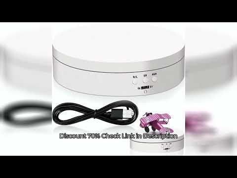 Rotating Display Stand 360 Degree Electric Rotating Table For Photography Products And Display (Whit