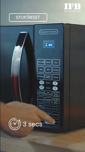 How to use the Child Lock feature Feature in an IFB Microwave Oven.