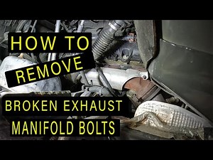 Removing Broken Exhaust Manifold ~ Dodge Ram Pick Up