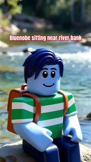 Bluenobe vibing by the riverside 🌊💙 | Roblox Chill Moments #roblox #robloxshorts