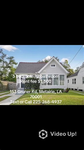 Charming 3 Bedroom Cottage for Rent in Metairie, LA
