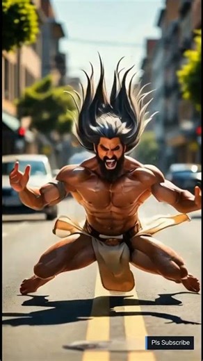 “The Warrior’s Walk – Ancient Power in Modern Streets | Cinematic AI Real Motion 4K”