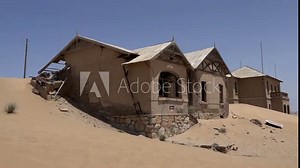Ghost town Kolmanskop in the Namib desert, Namibia