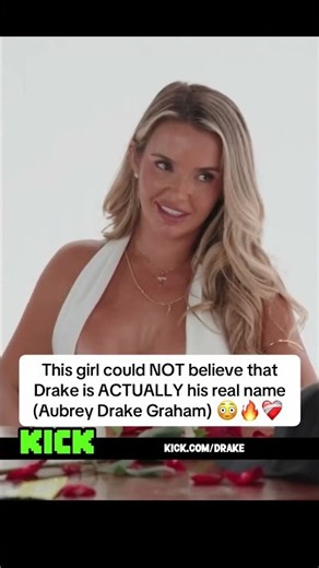 This girl could NOT believe that Drake is ACTUALLY his real name (Aubrey Drake Graham) 😳🔥❤️‍🩹