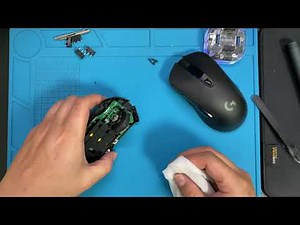 逻辑G703鼠标拆解 微动更换视频 滚轮编码器视频。