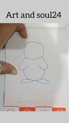 cute penguin drawing🐧😯#drawing #easydrawing #cute #shortvideo #viral