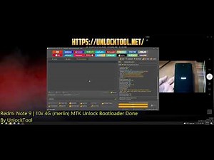 Unlock Bootloader Xiaomi MTK Redmi Note 9 10X 4G merlin Done By UnlockTool Gsm lalit