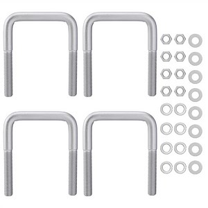 [Hot Item] Square U-Bolt Grade 10.9, Dacromet Heavy Duty U Bolts with Washers and Nuts
