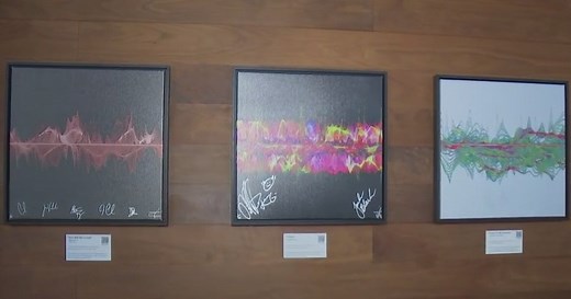 Soundwaves Art Foundation creates stunning artwork from the world's most iconic music