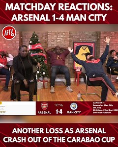 Reactions from the 4-1 defeat to Man City as Arsenal are knocked out of the Carabao Cup. | AFTV