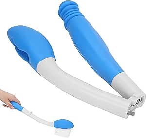 Toilet Aid Wiper, Toilet Tissue Aids Long Handle Reach Comfort Bottom Wiper Self Assist Bathroom Bottom Butt Wipe Helper Wand Comfort Wipe Tool for Pregnant After Surgery Seniors Arm Handicap