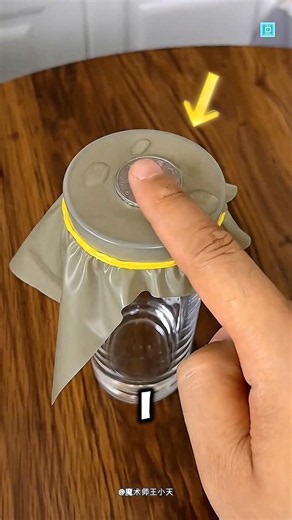 Secret trick of glass coin😱😱